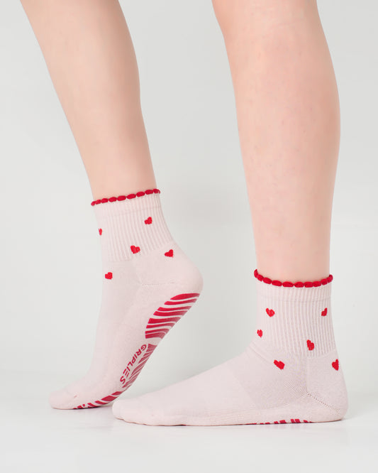 Pilates Socken – Wavy Hearts | Valentins Edition 2026
