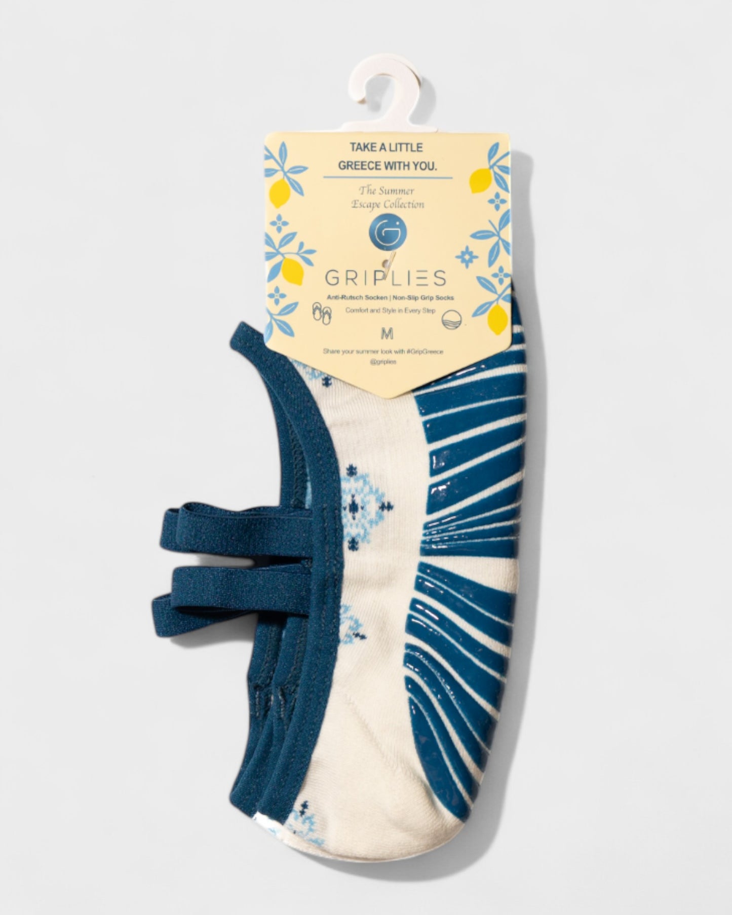 Santorini Tiles - Ballerina Pilates Grip Socks