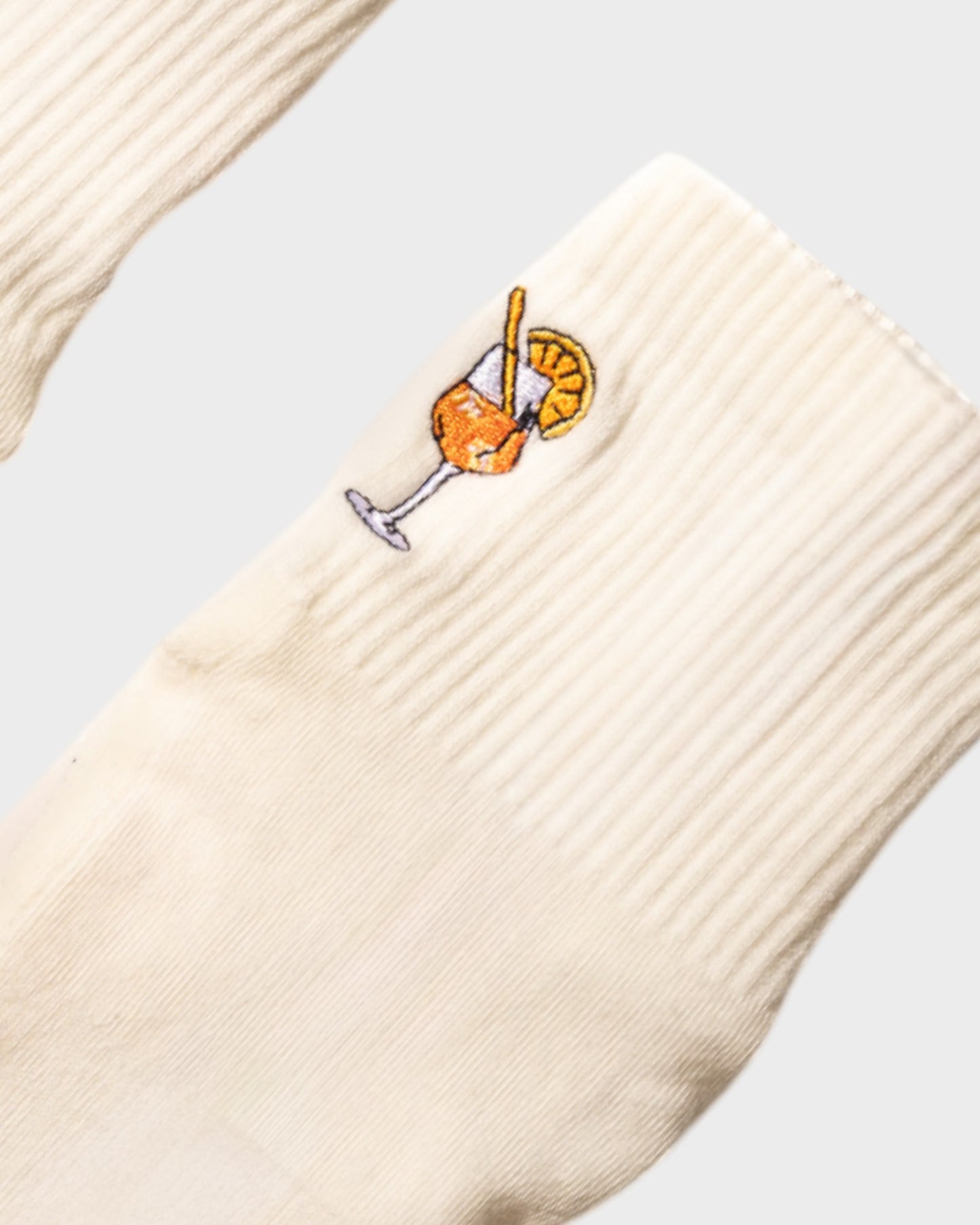 Aperol Sunset Sips - Mid-Crew Pilates Grip Socken