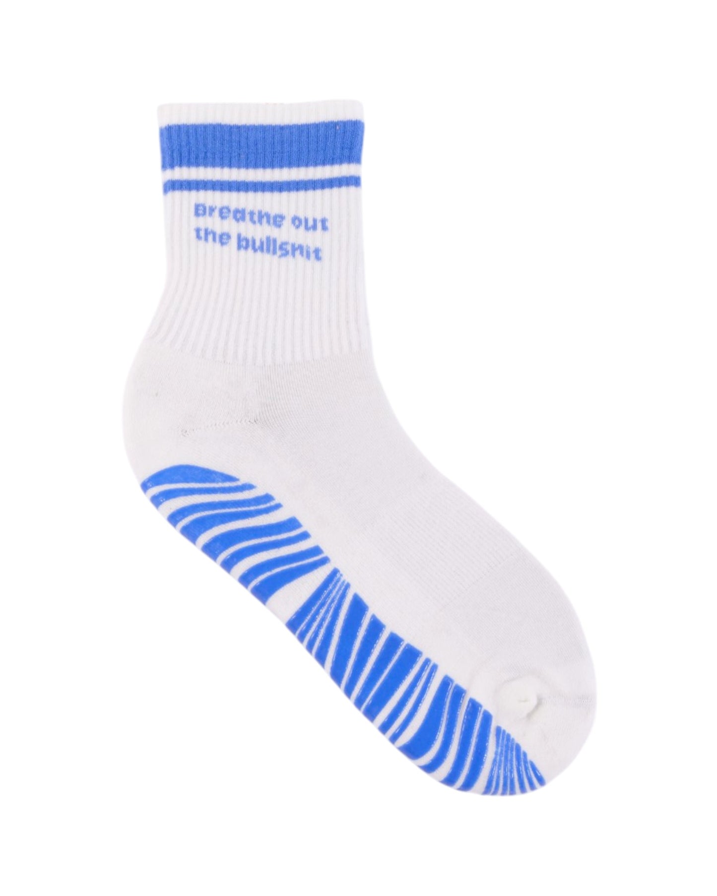 Breathe In the Good Shit, Breathe Out the Bullshit - Crew Grip Socks | The Everyday Collection