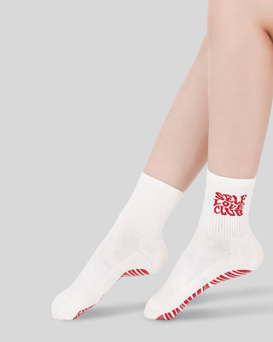 Self Love Club - Crew Grip Socks | The Everyday Collection