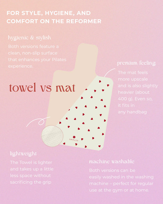 Reformer Grip Towel - Vanilla Cloud - Lightweight