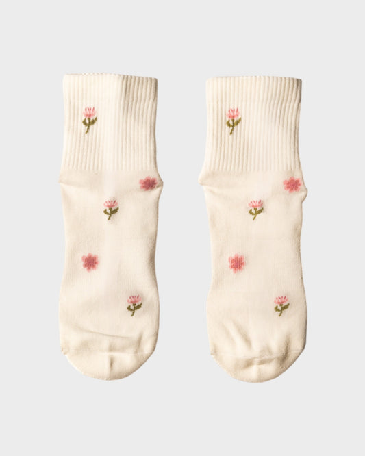 Floral Dream - Mid-Crew Pilates Socken