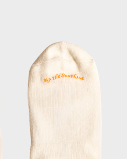 Aperol Sunset Sips - Mid-Crew Pilates Grip Socken