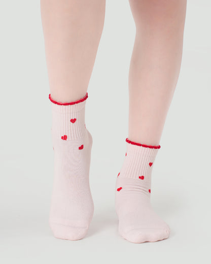 Pilates Socken – Wavy Hearts | Valentins Edition 2026