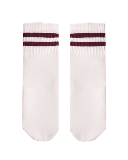 Pilates Socken – Sweetheart Cherry Stripes Crew | Valentins Edition 2026