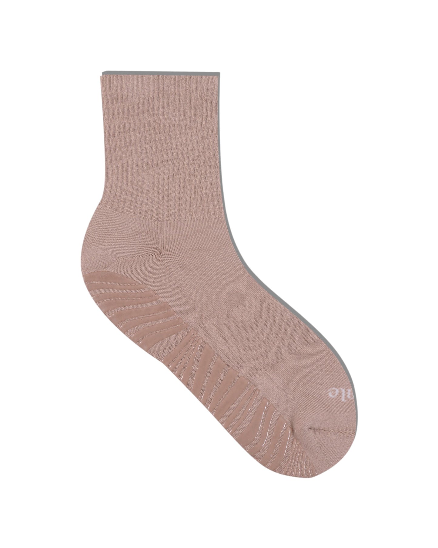 Inhale Exhale - Oatmilk - Crew Grip Socks | The Everyday Collection