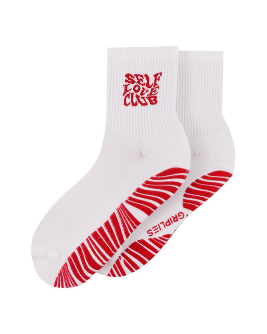 Self Love Club - Crew Grip Socks | The Everyday Collection