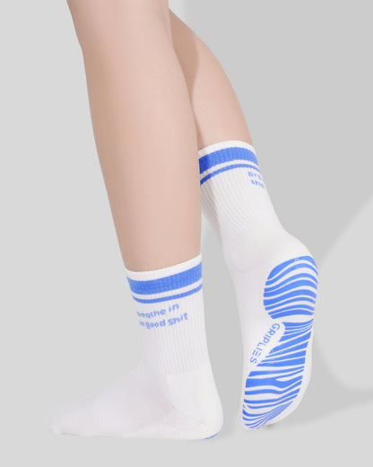Breathe In the Good Shit, Breathe Out the Bullshit - Crew Grip Socks | The Everyday Collection