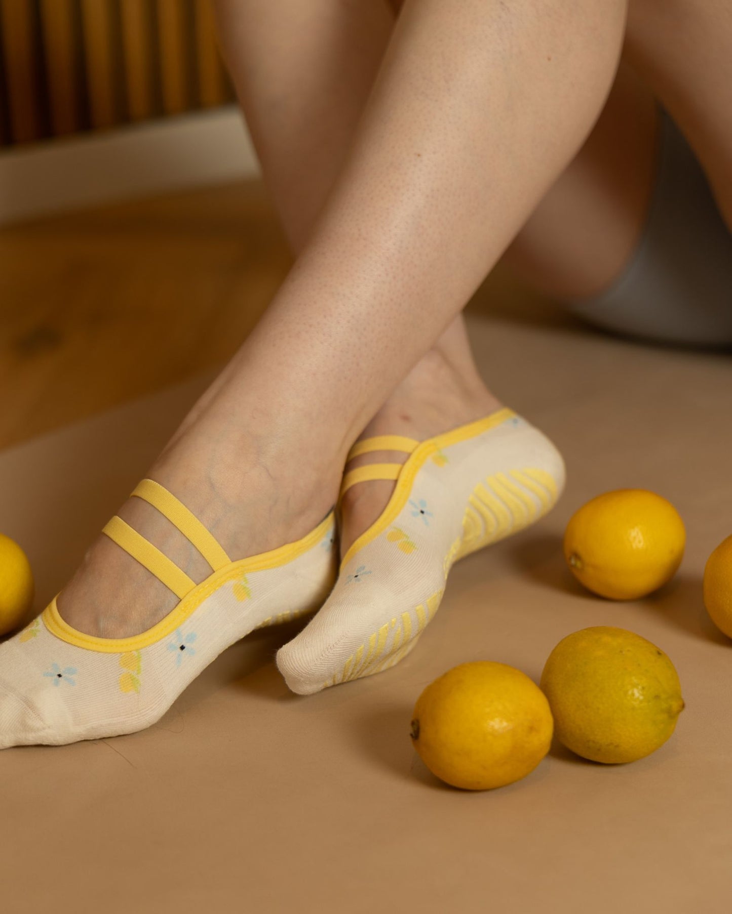 Lemon Lush - Ballerina Pilates Grip Socken