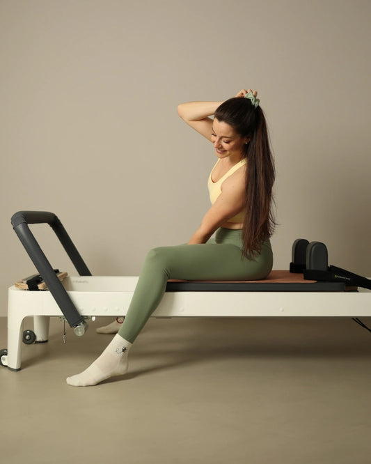 Chaussettes de Pilates mi-hautes Honey Bee
