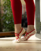 Red Hearts - Ballerina Pilates Grip Socken
