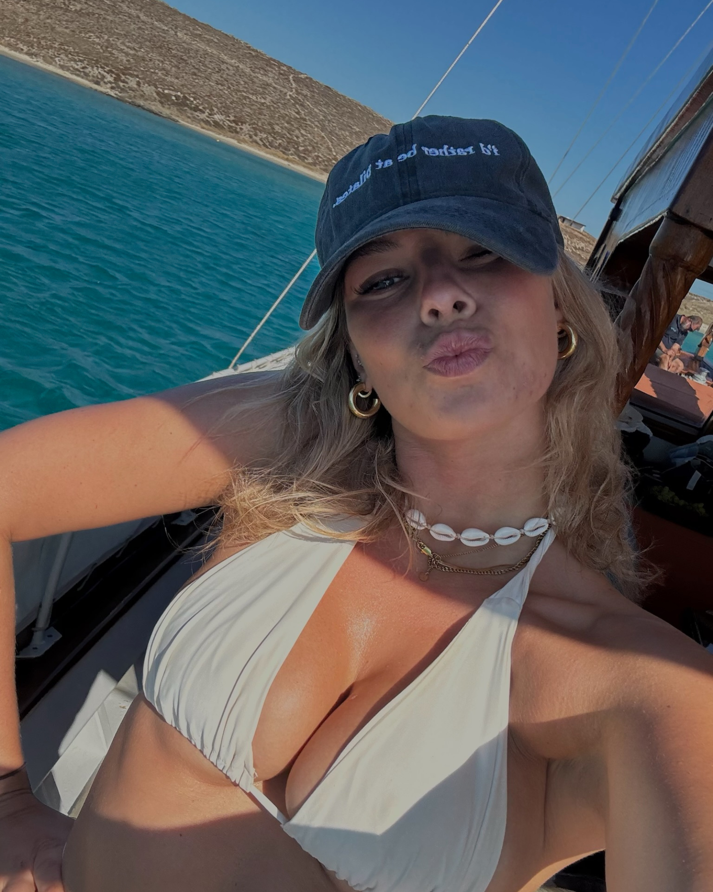 I'd rather be at Pilates. - Pilates Statement Cap